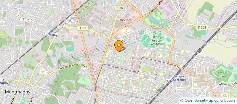 localisation de l'entreprise SCI LES 3 ETOILES  SARCELLES