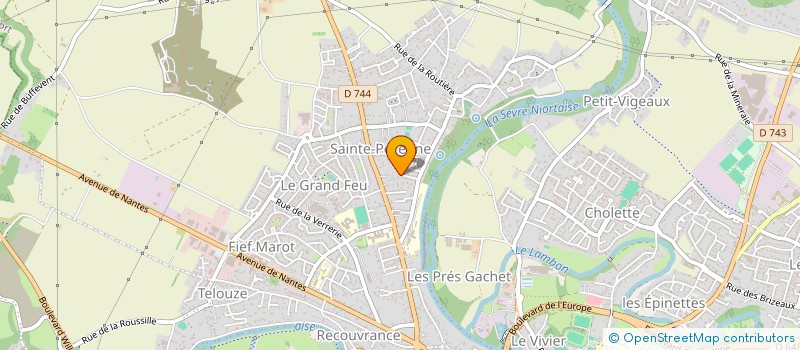 localisation de l'entreprise SCI LES 3 ETOILES  NIORT
