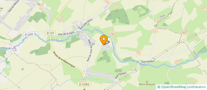 localisation de l'entreprise SCI LES 3 F  RETY