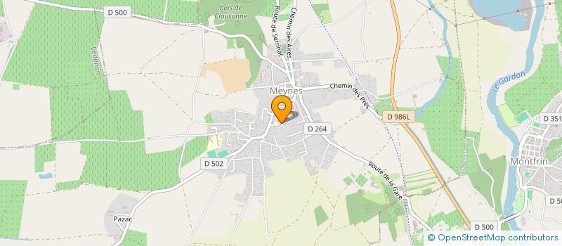 localisation de l'entreprise SCI LES 3 F  MEYNES