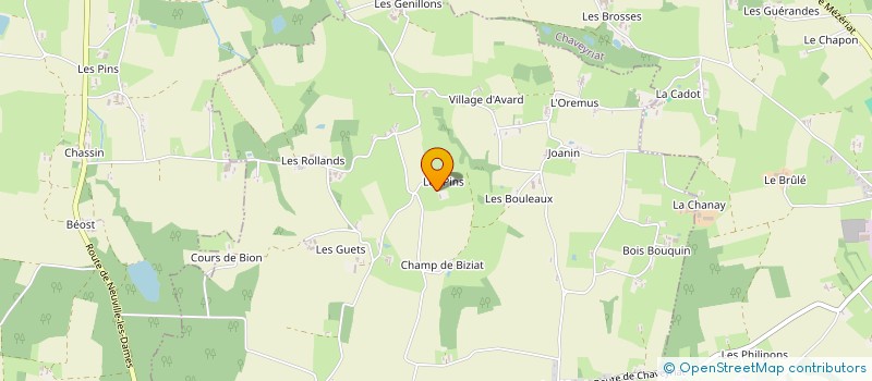 localisation de l'entreprise SCI LES 3 F à CHANOZ-CHATENAY
