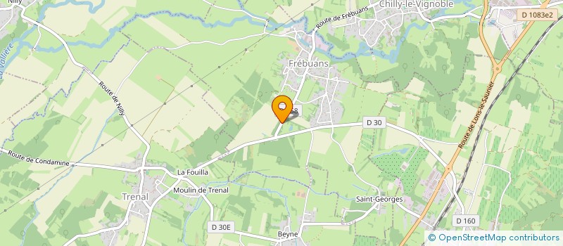 localisation de l'entreprise SCI LES 3 FER  FREBUANS