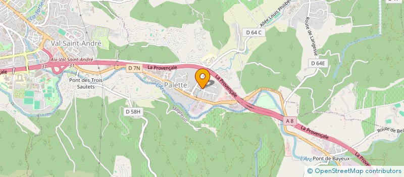 localisation de l'entreprise SCI LES 3 FONTAINES  LE THOLONET