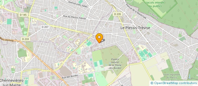 localisation de l'entreprise SCI LES 3 FRANGINS à LE PLESSIS-TREVISE
