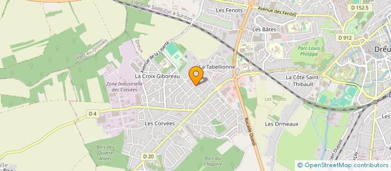 localisation de l'entreprise SCI LES 3 FRERES 28 à VERNOUILLET