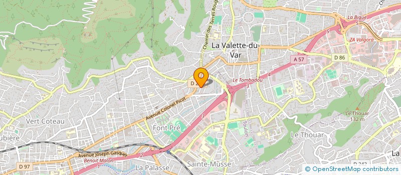 localisation de l'entreprise SCI LES 3 FRERES  TOULON