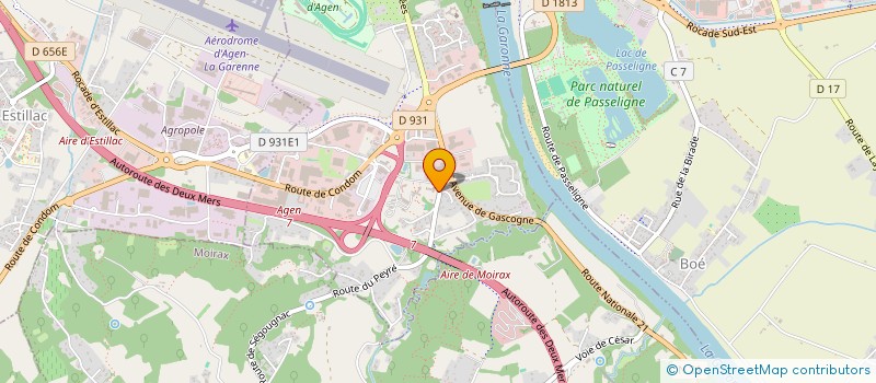 localisation de l'entreprise SCI LES 3 FRERES  LE PASSAGE