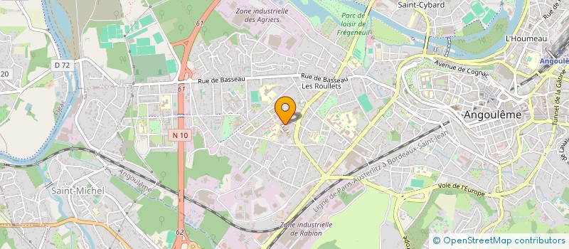 localisation de l'entreprise SCI LES 3 G à ANGOULEME