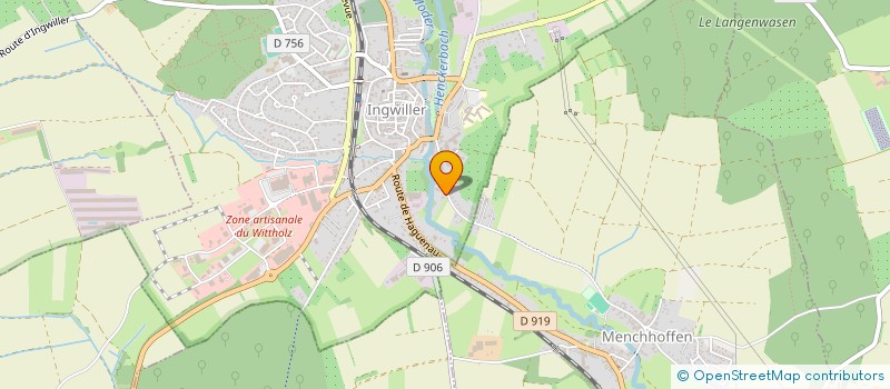 localisation de l'entreprise SCI LES 3 G  INGWILLER