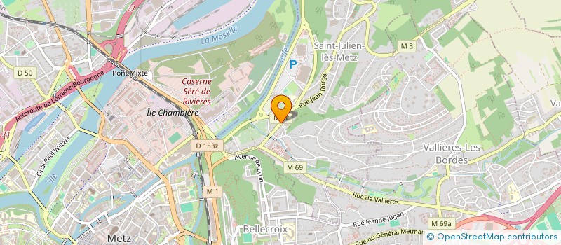localisation de l'entreprise SCI LES 3 G à SAINT-JULIEN-LES-METZ