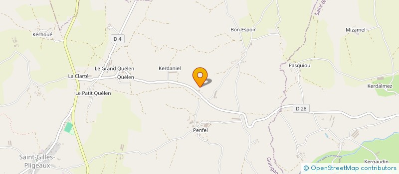 localisation de l'entreprise SCI LES 3 G  CANIHUEL