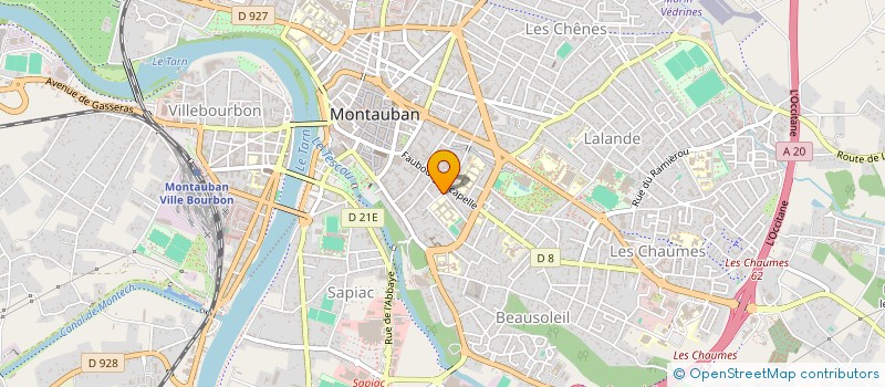 localisation de l'entreprise SCI LES 3 G  MONTAUBAN