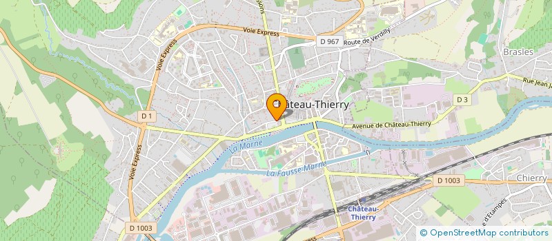 localisation de l'entreprise SCI LES 3 G à CHATEAU-THIERRY