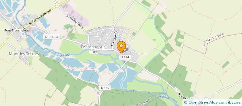 localisation de l'entreprise SCI LES 3 GI à FONTENAY-SUR-EURE