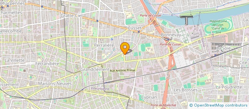 localisation de l'entreprise SCI LES 3 GRACES  VILLEURBANNE