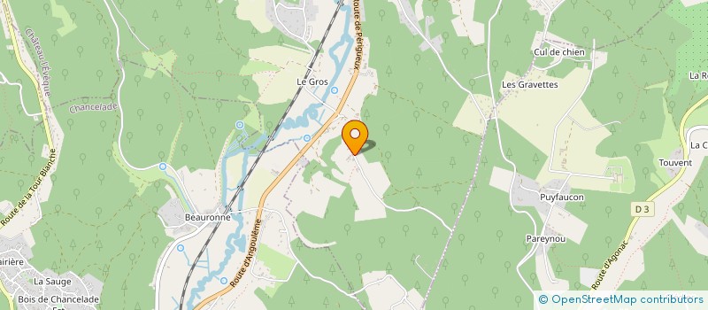 localisation de l'entreprise SCI LES 3 I  CHATEAU L'EVEQUE