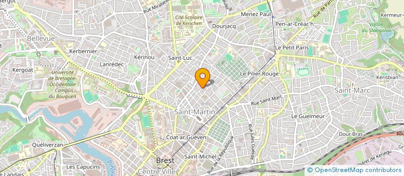 localisation de l'entreprise SCI LES 3 J  BREST