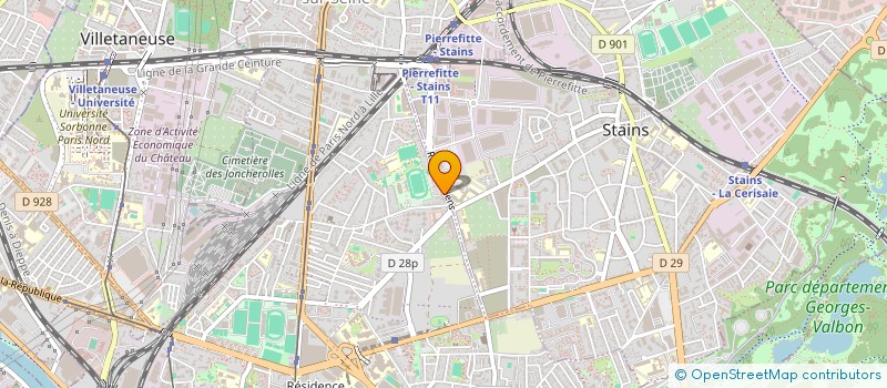 localisation de l'entreprise SCI LES 3 J à PIERREFITTE-SUR-SEINE