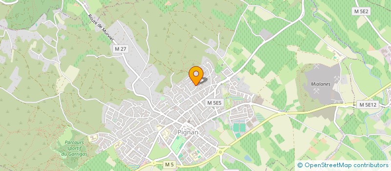 localisation de l'entreprise SCI LES 3 J à PIGNAN