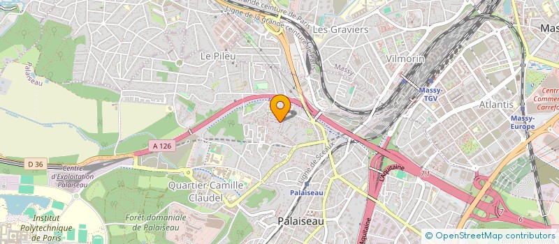 localisation de l'entreprise SCI LES 3 J à PALAISEAU
