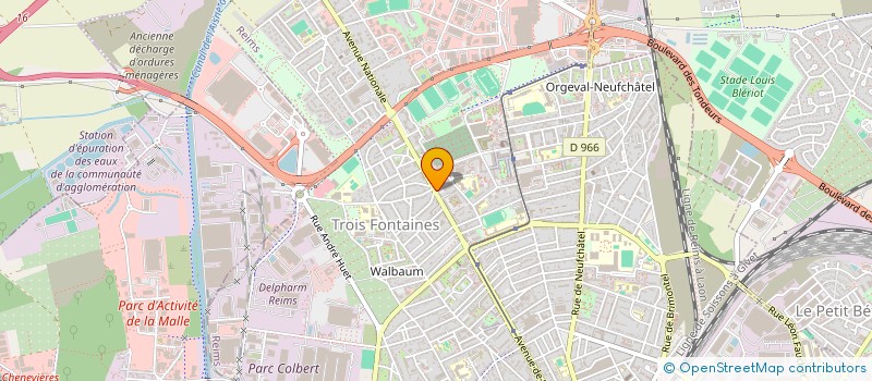 localisation de l'entreprise SCI LES 3 K  REIMS