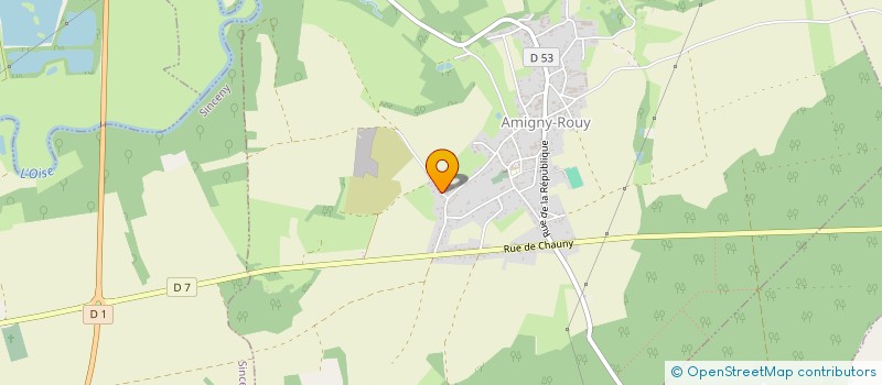 localisation de l'entreprise SCI LES 3 K à AMIGNY-ROUY