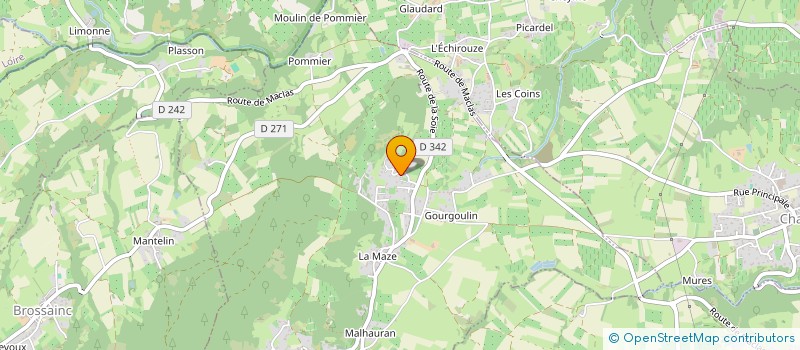 localisation de l'entreprise SCI LES 3 L  VINZIEUX