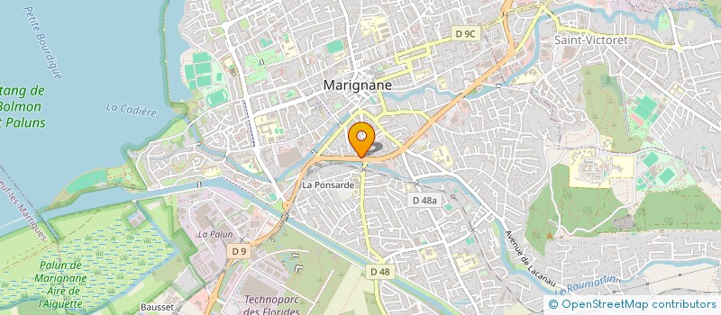 localisation de l'entreprise SCI LES 3 LI  MARIGNANE