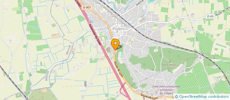 localisation de l'entreprise SCI LES 3 LOTS  PIOLENC