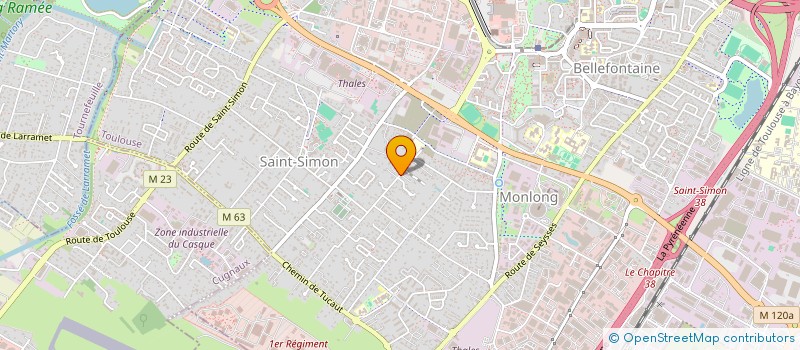 localisation de l'entreprise SCI LES 3 M à TOULOUSE