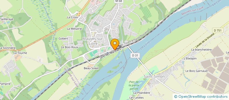 localisation de l'entreprise SCI LES 3 M  THOUARE-SUR-LOIRE