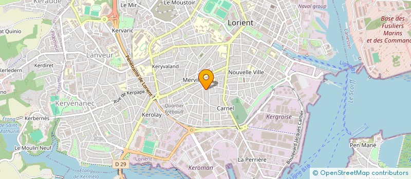 localisation de l'entreprise SCI LES 3 MA  LORIENT