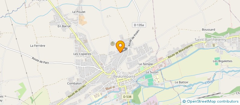 localisation de l'entreprise SCI LES 3 MARMOTTES  BEAUREPAIRE