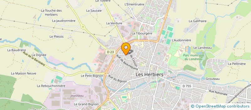 localisation de l'entreprise SCI LES 3 MAS à LES HERBIERS