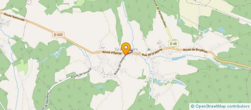 localisation de l'entreprise SCI LES 3 MAURICE  MEMENIL