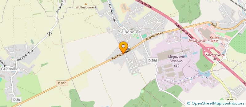 localisation de l'entreprise SCI LES 3 MESANGES  SEINGBOUSE