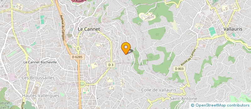 localisation de l'entreprise SCI LES 3 MIMOSAS  LE CANNET