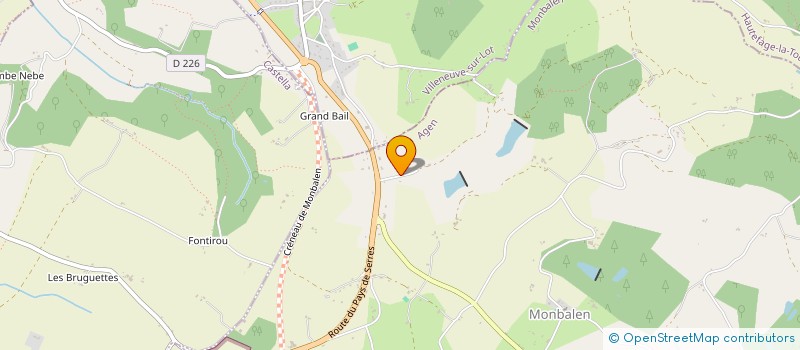 localisation de l'entreprise SCI LES 3 MULETS  HAUTEFAGE LA TOUR