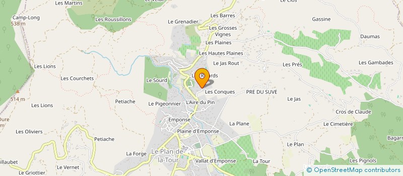 localisation de l'entreprise SCI LES 3 N  LE PLAN-DE-LA-TOUR