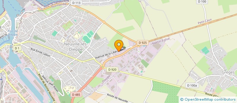 localisation de l'entreprise SCI LES 3 NEUVILLES  DIEPPE