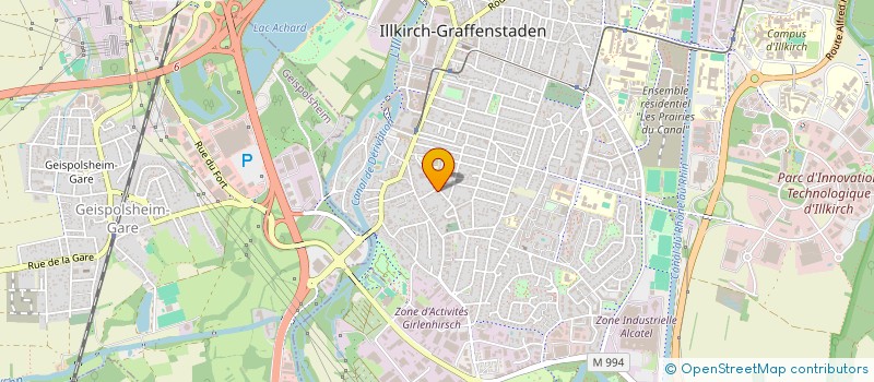 localisation de l'entreprise SCI LES 3 NORMAND  ILLKIRCH-GRAFFENSTADEN