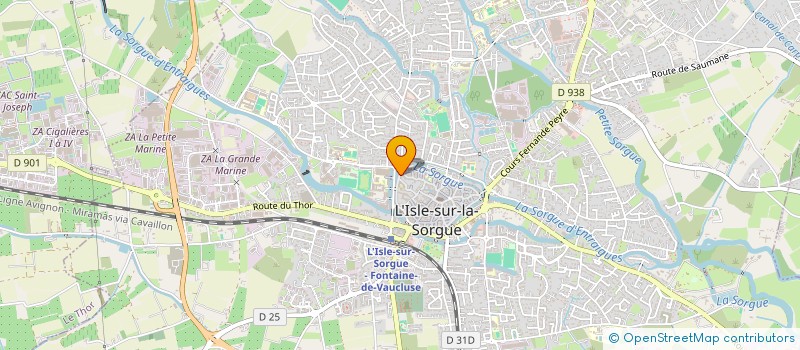 localisation de l'entreprise SCI LES 3 O  L'ISLE-SUR-LA-SORGUE