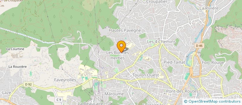 localisation de l'entreprise SCI LES 3 ORANGERS  TOULON