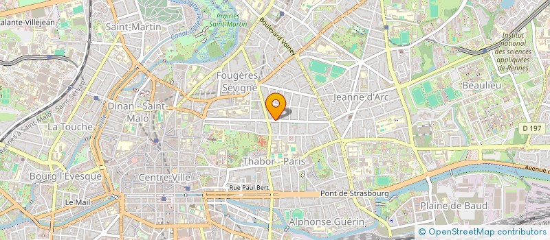 localisation de l'entreprise SCI LES 3 PHARES  RENNES