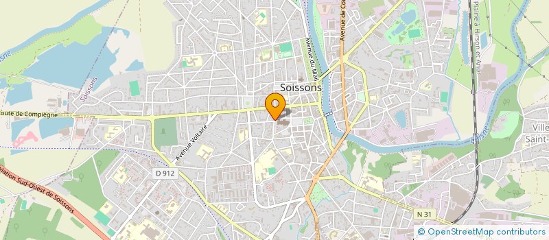 localisation de l'entreprise SCI LES 3 PIGNONS à SOISSONS