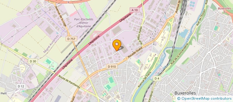 localisation de l'entreprise SCI LES 3 PRAIRIES  POITIERS