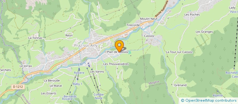 localisation de l'entreprise SCI LES 3 PRALINS  DOMANCY