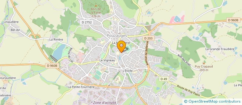 localisation de l'entreprise SCI LES 3 PROVINCES  POUZAUGES