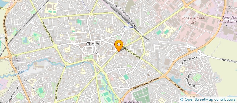 localisation de l'entreprise SCI LES 3 PROVINCES  CHOLET
