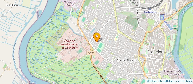 localisation de l'entreprise SCI LES 3 R  ROCHEFORT